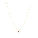 sahira mini gracie gold pink sapphire necklace
