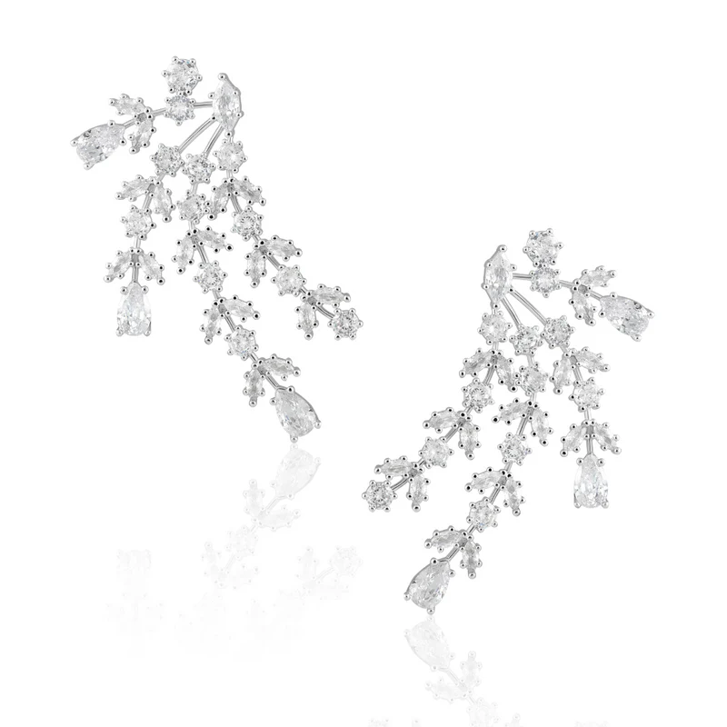 sahira florence silver statement earring