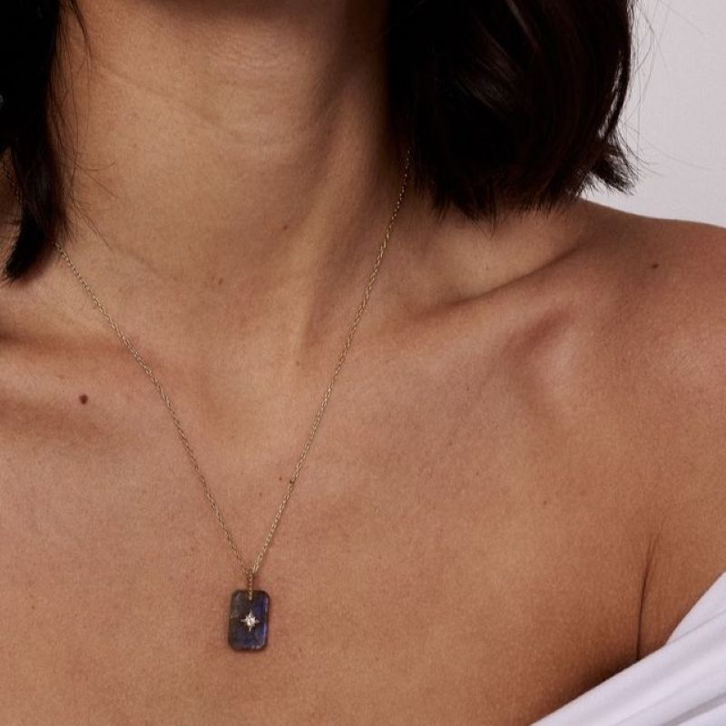 electric picks astrid gold necklace