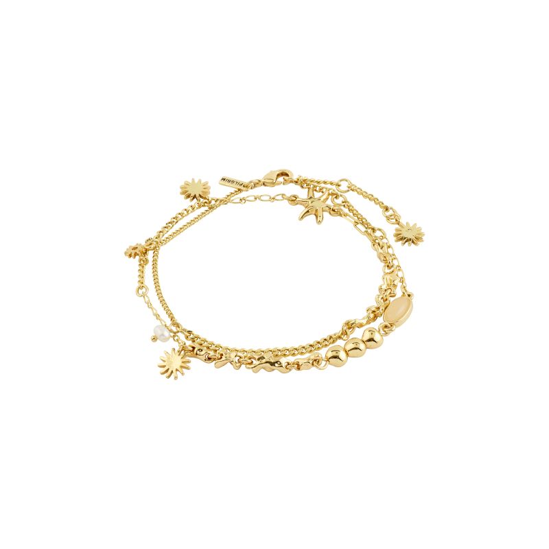 pilgrim prism gold bracelet