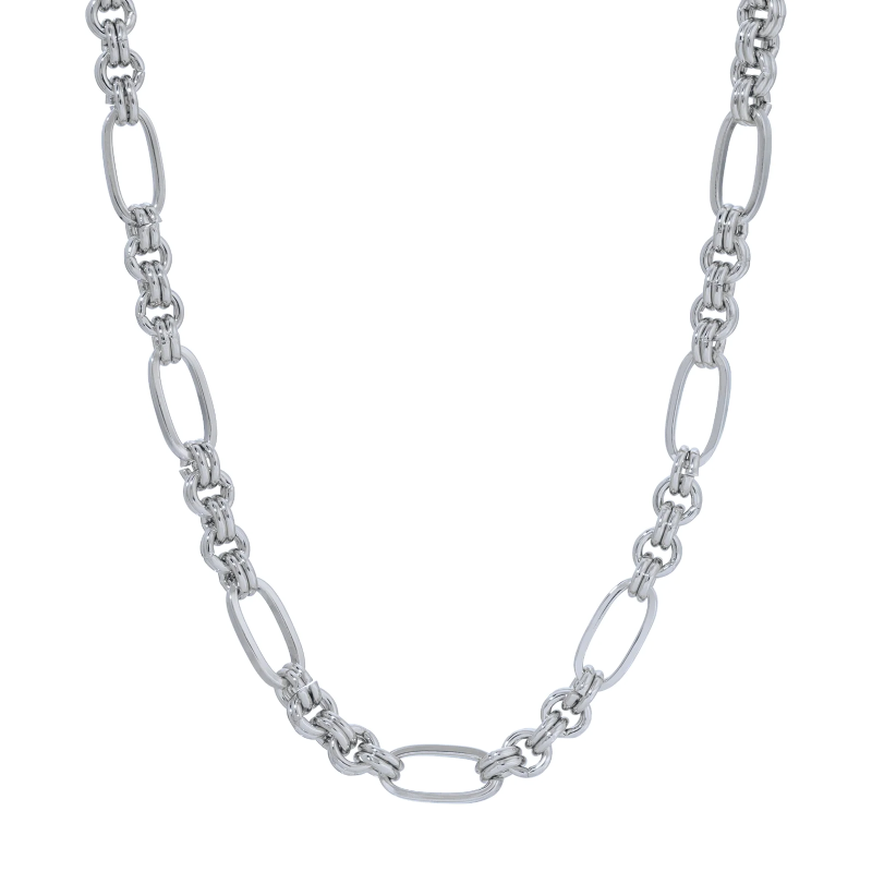 leeada janie silver chain necklace