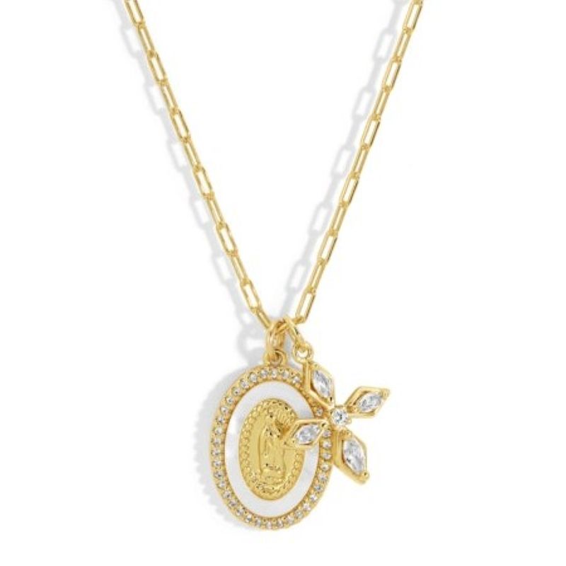 joy dravecky rezar gold multi charm necklace