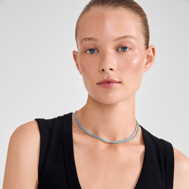 pilgrim haze 2 in 1 necklace blue