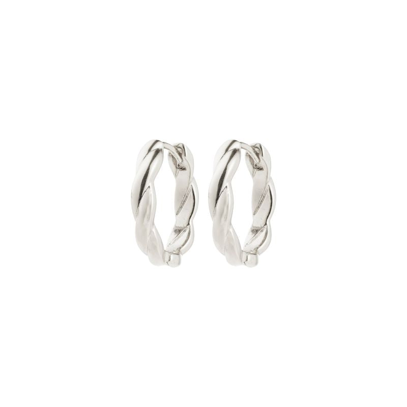pilgrim declan silver hoop earring