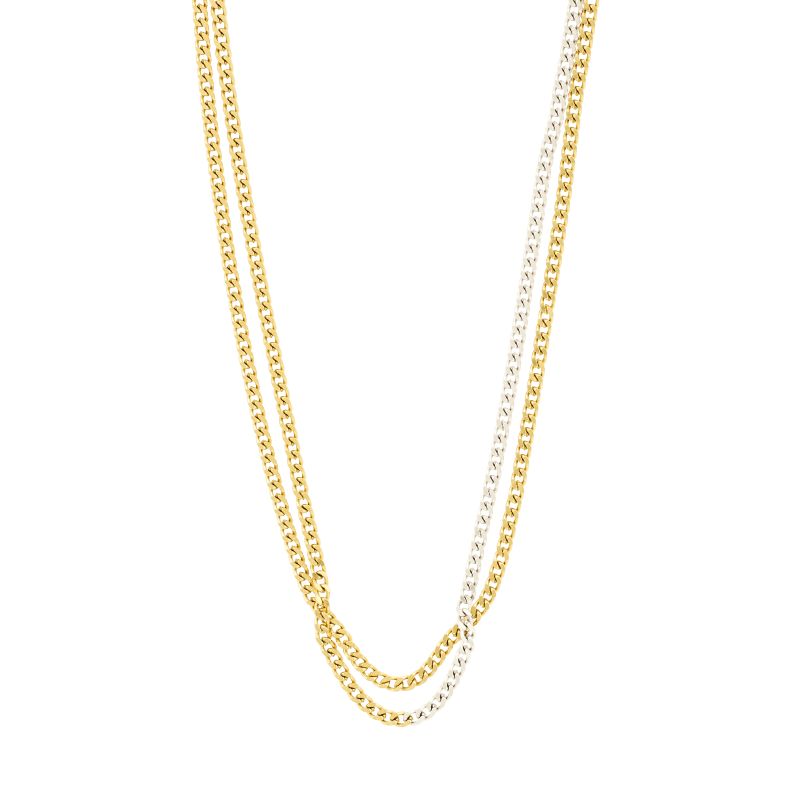 pilgrim inner gold silver necklace set