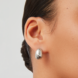 jenny bird small nelle silver hoop earring