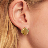 gorjana melrose stacked gold stud earring