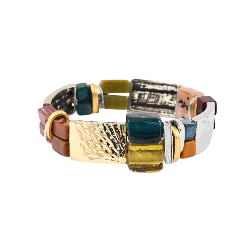 anne-marie chagnon two tone bracelet