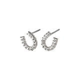 pilgrim good luck horseshoe silver stud earring
