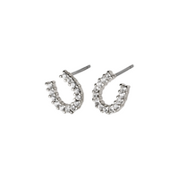 pilgrim good luck horseshoe silver stud earring