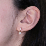 leeada ayla gold cz earring