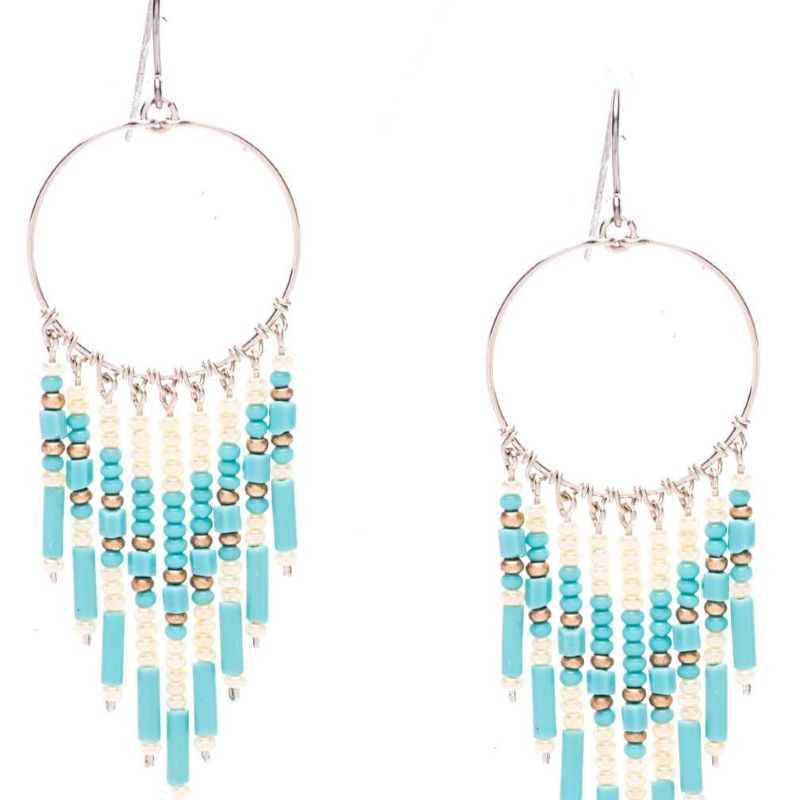 prima southwest dreamcatcher turquoise earring