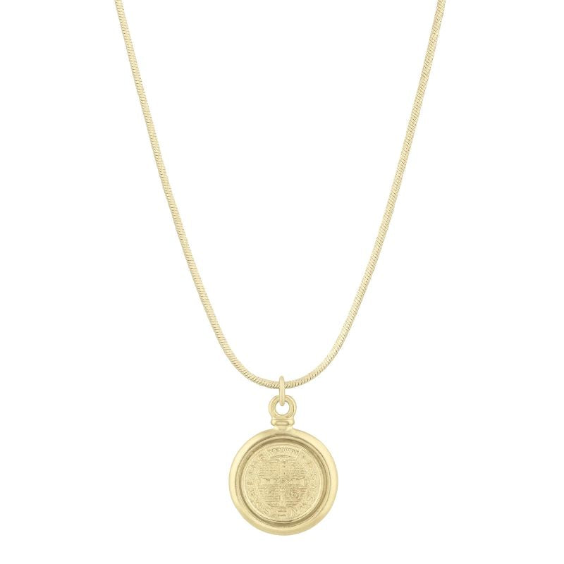 electric picks saint benedict pendant necklace
