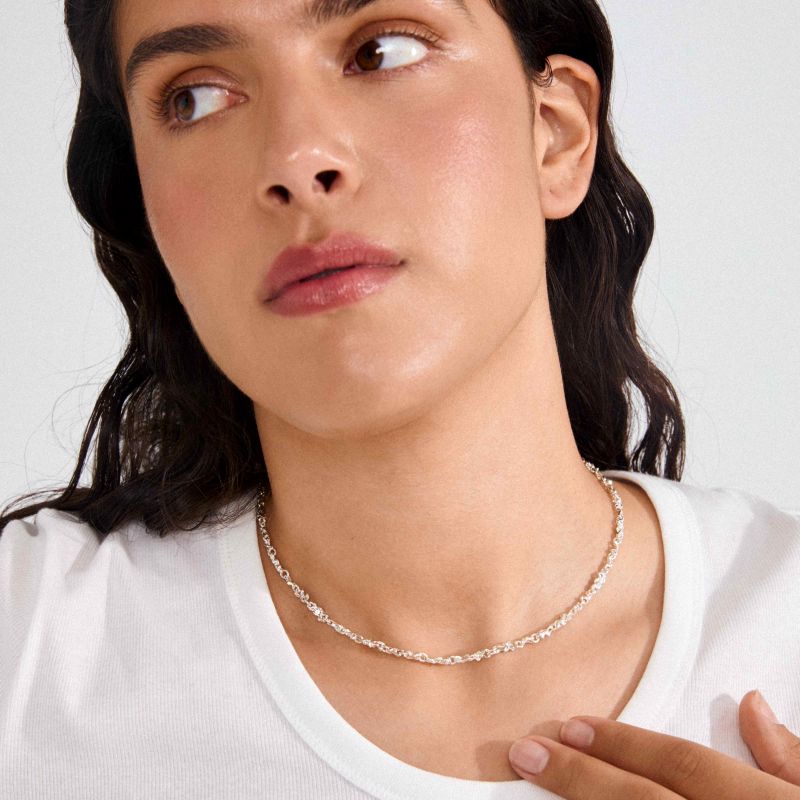 pilgrim nova silver necklace
