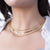 prima herringbone gold chain necklace