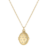 gorjana celeste gold locket necklace