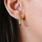 Sparkly U Shaped Huggie