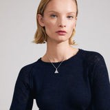 pilgrim focus silver necklace