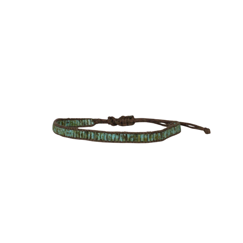 prima handwoven glass bead bracelet