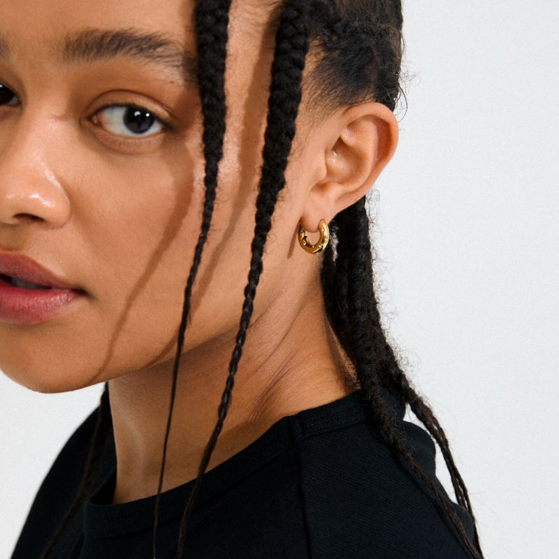 pilgrim navaeh gold hoop earring