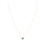 sahira mini gracie gold turquoise necklace