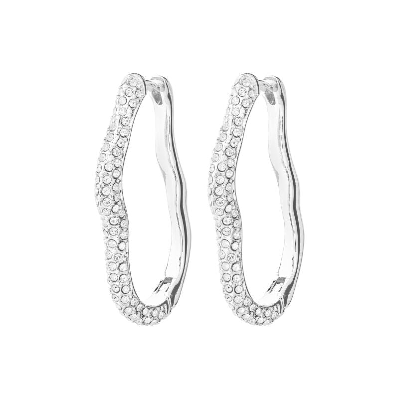 pilgrim avola silver hoop earring