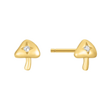 elizabeth stone starry gold shroom stud earring