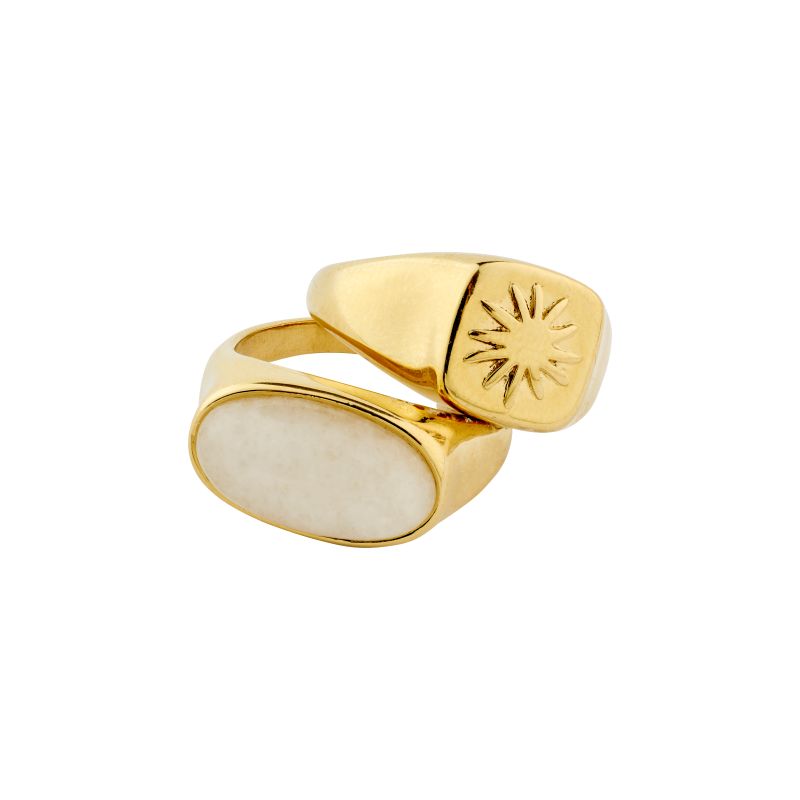 pilgrim prism gold 2 in 1 ring