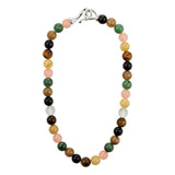 pilgrim ulphold silver multi stone necklace