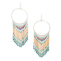 prima boho beaded tribal seed bead earrings