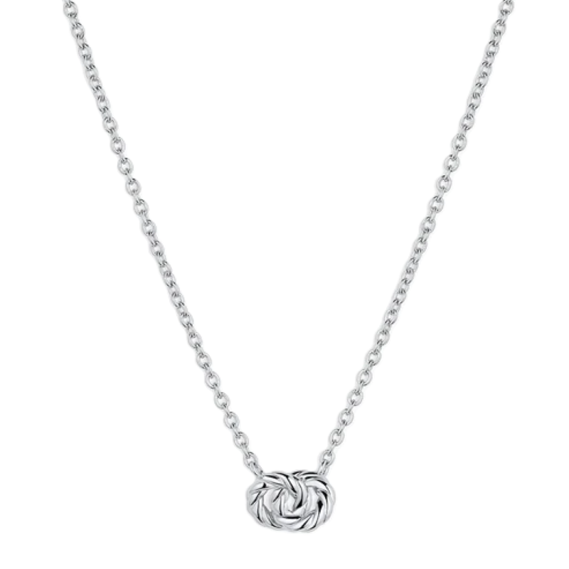 gorjana crew interlocking silver necklace