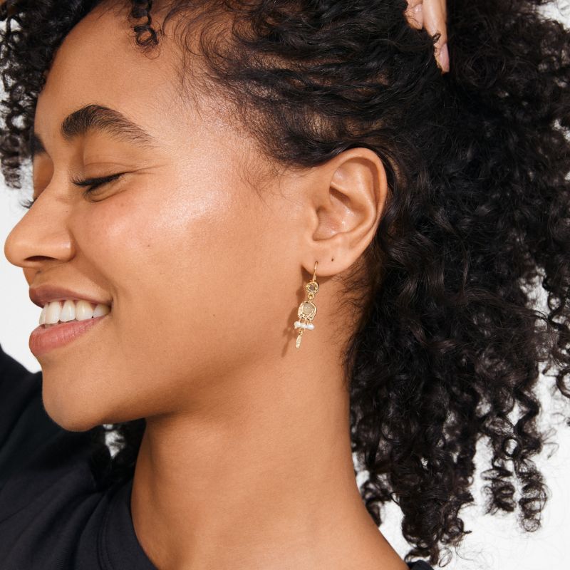 pilgrim here gold earring