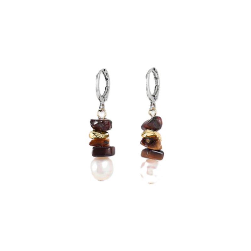 anne-marie chagnon orcus two tone mocha earring