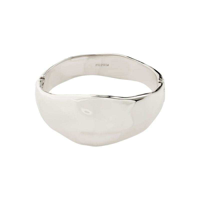 pilgrim sparkle silver statement bangle