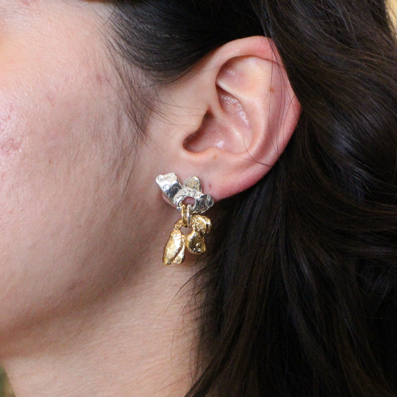 anne marie chagnon vistral two tone earring