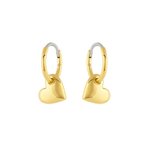 gorjana lou gold heart huggies