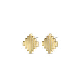 gorjana melrose stacked gold stud earring