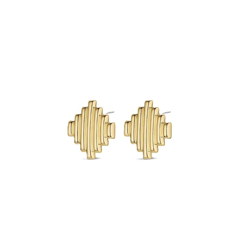 gorjana melrose stacked gold stud earring