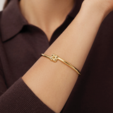 jenny bird slim gold woven bangle