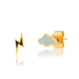 tai stormy weather gold enamel stud earring