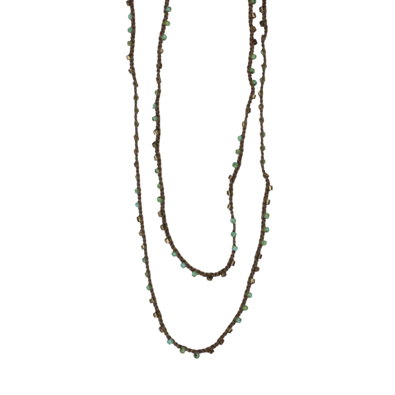 prima crocheted beaded necklace