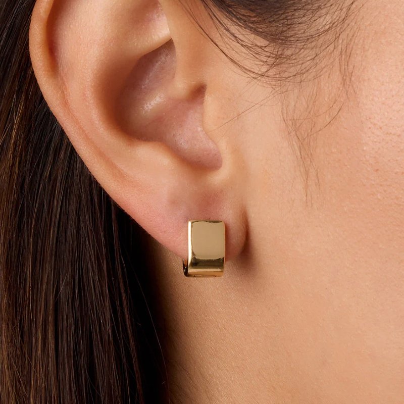 gorjana rose gold wrap huggie