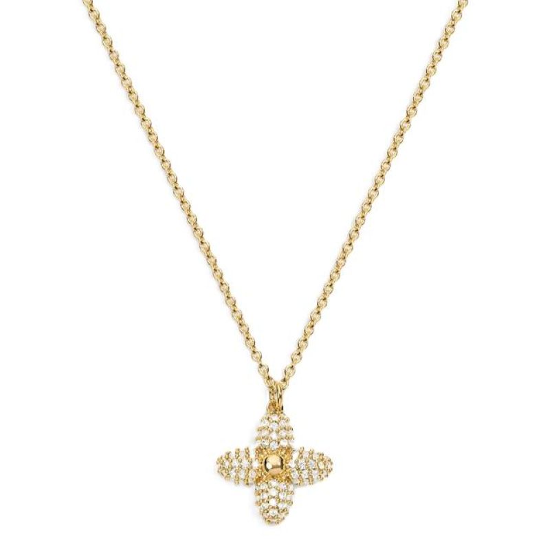 electric picks showstopper gold necklace