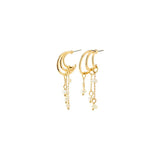 pilgrim lunith pearl gold earring