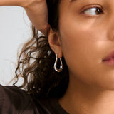 pilgrim unfold  silver hoop earring