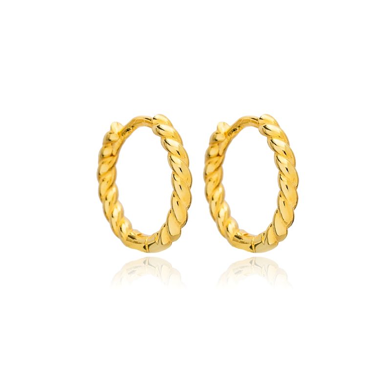theia 15mm gold hoop earring
