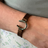 rebel designs african turquoise skinny leather bracelet