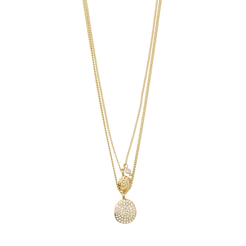 pilgrim shift 2 in 1 gold necklace