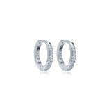 theia 12mm cz silverhoop earring