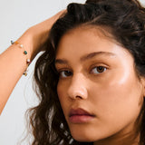 pilgrim between gold coloured stone bracelet
